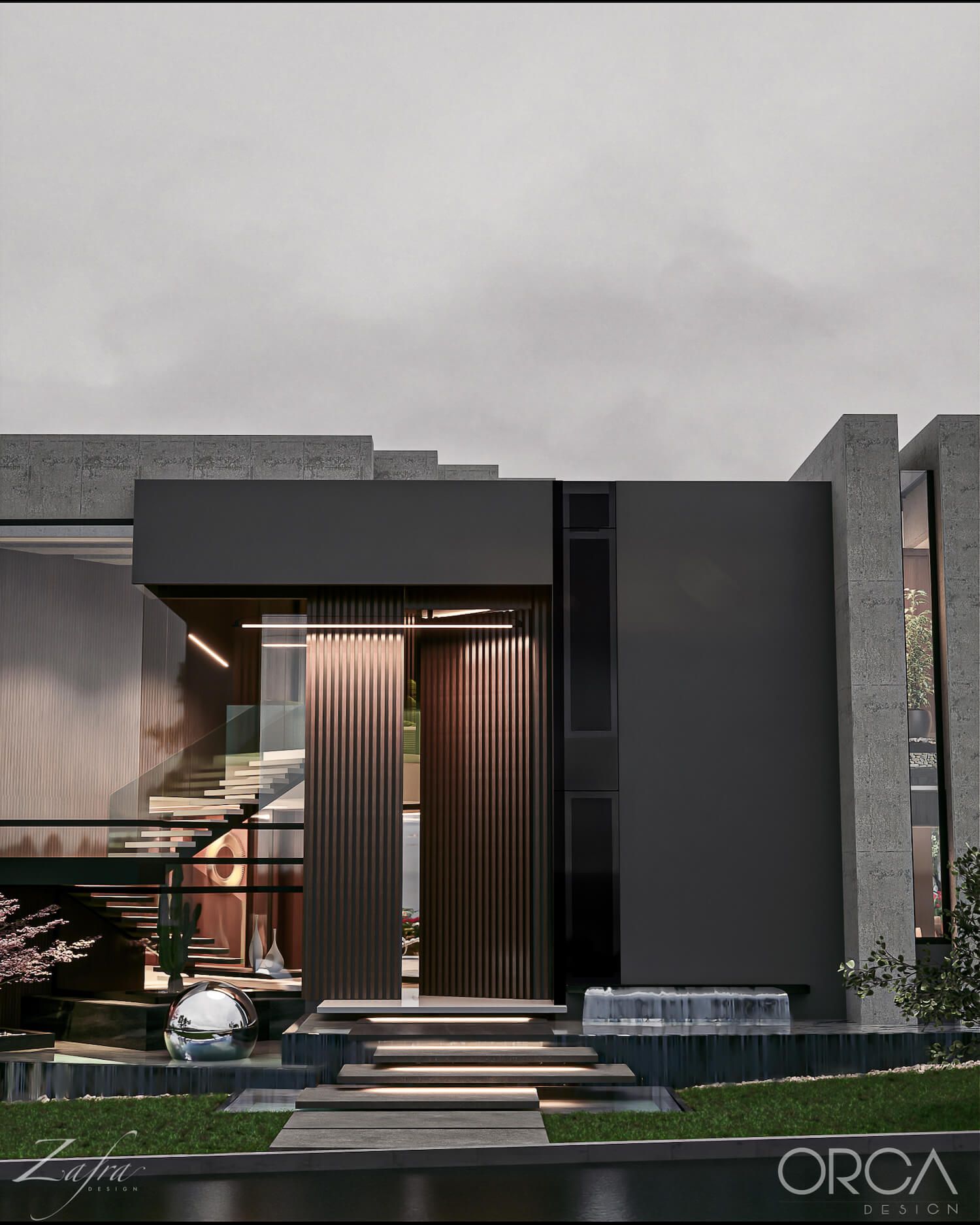 Casa Modelo_ Incredible Black and Concrete Contemporary Home in Puembo, Ecuador by ORCA Design & Zafra Arquitectos